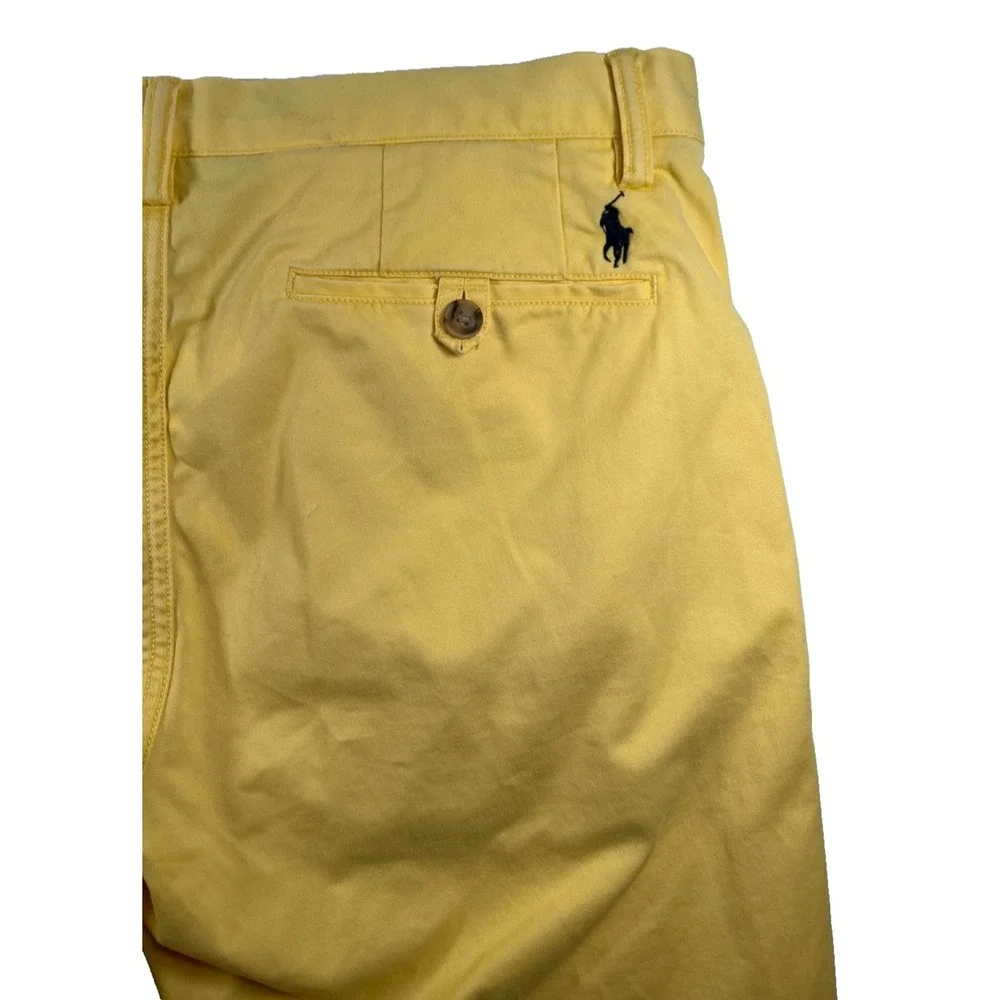 Polo Ralph Lauren Pants Chino Mens 32x32 Yellow Stretch Straight Fit